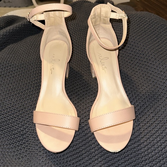 S5 - Lulus pink: tan Harper almond ankle strap heel size 7 - Picture 7 of 14